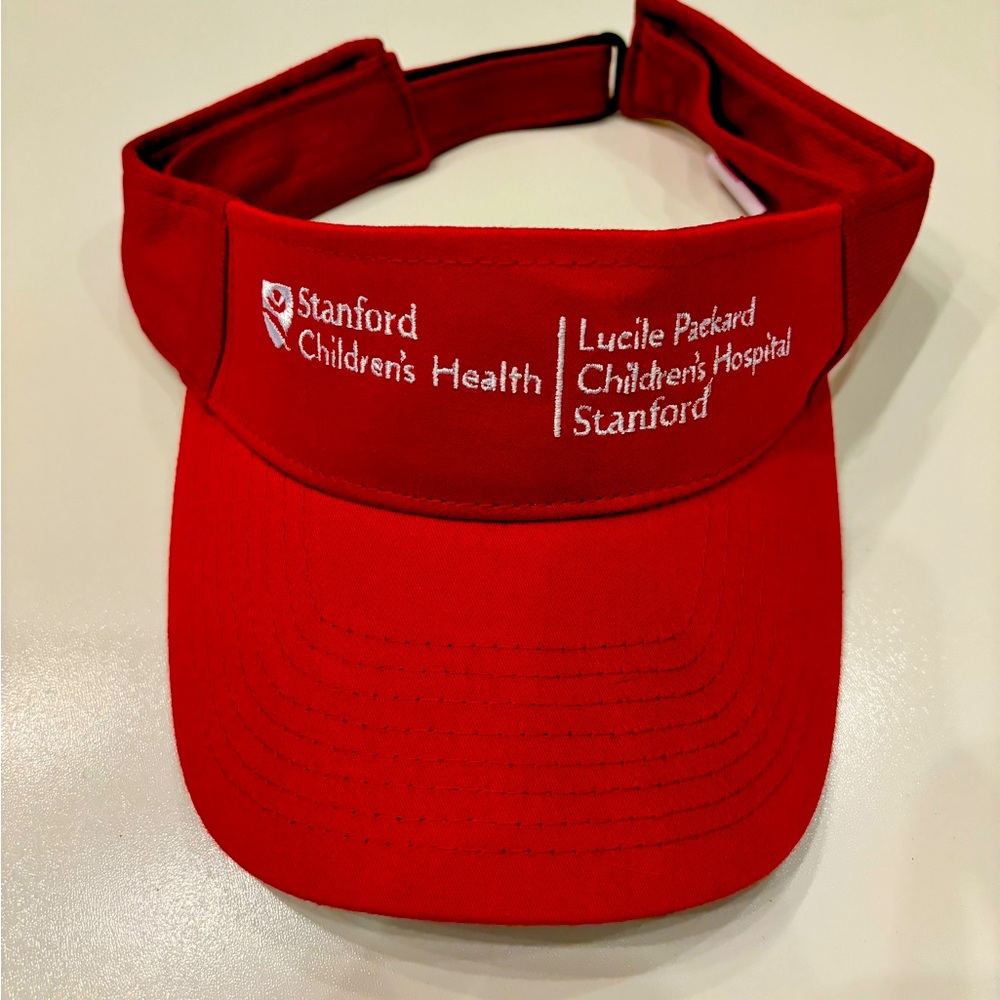 Stanford children’s health red visor